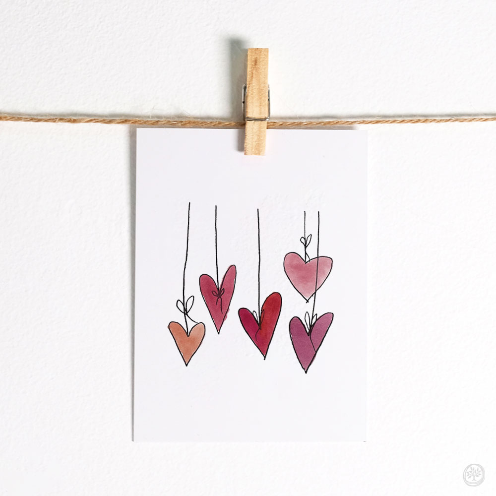 Water Color Valentines